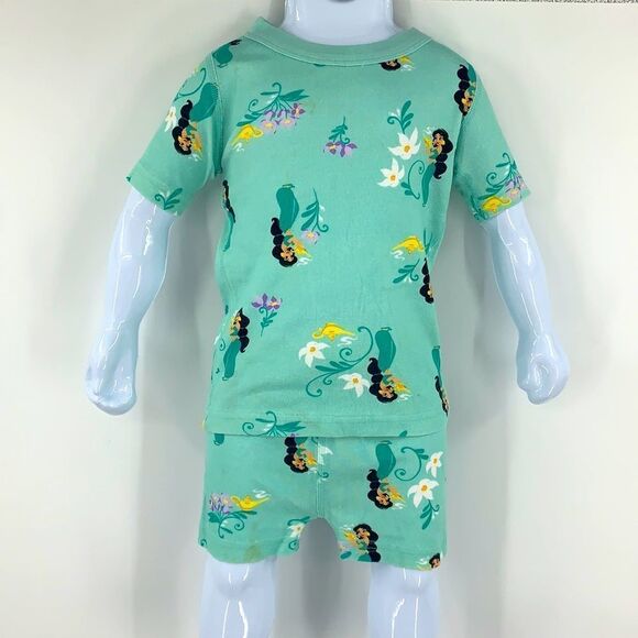 Hanna Andersson TLC Disney Aladdin Short PJ Set 90 - Picture 1 of 8